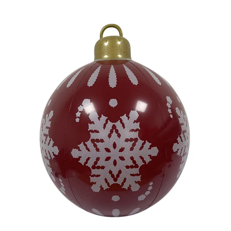 Christmas Inflatable Balloon Round PVC Large Christmas Balloon