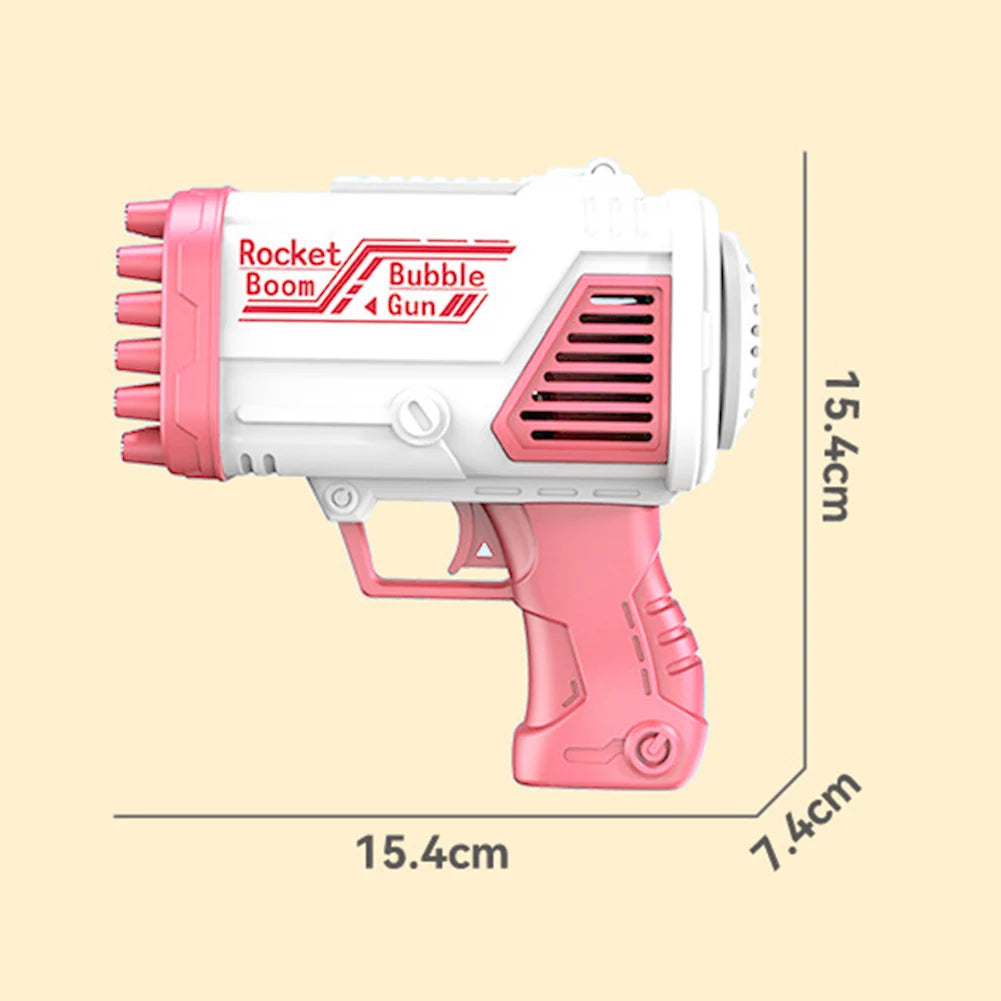 Atomatic Children's Bubble Machine Bazooka Bubble Making Toy 32 Holes Electric