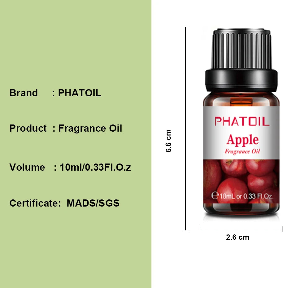 Phatoil 10pcs Gift Box Fruit Fragrance Essential Oils