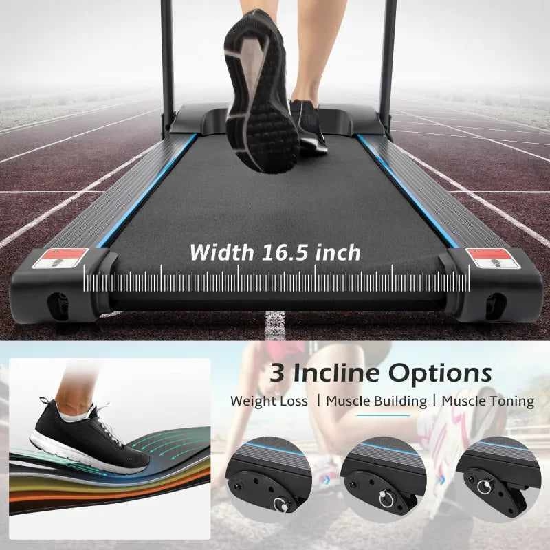 Electric Motorized Treadmill with Audio Speakers