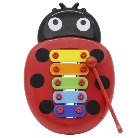 Musical Toys Wooden Percussion Kids Music Instrument Cute Cartoon Inset Beetle