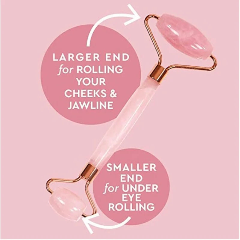 Natural Rose Quartz Jade Roller