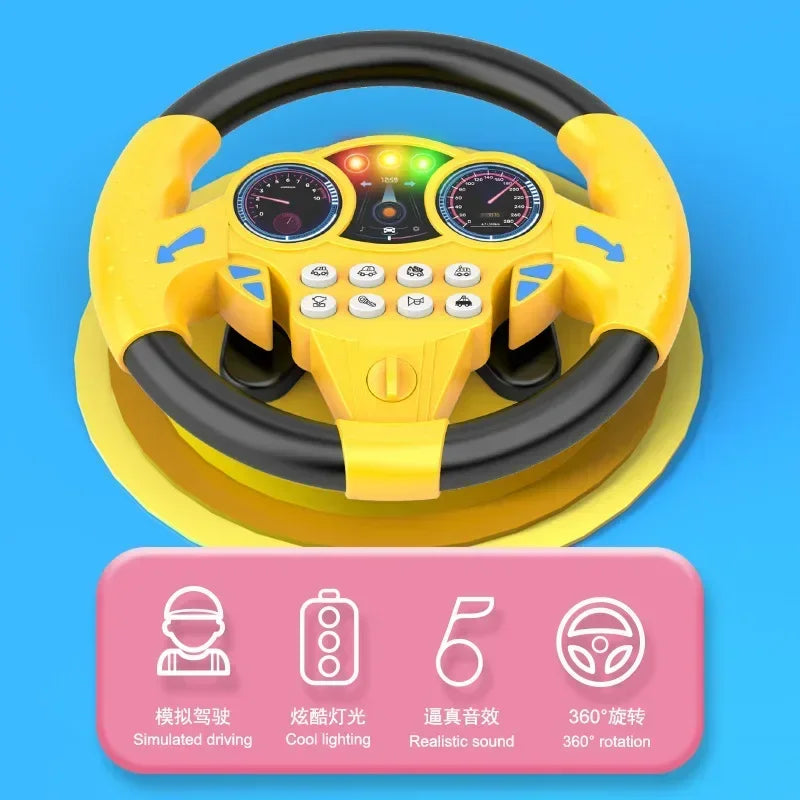 Infant Shining Simulation Steering Wheel Toys Children's Toy