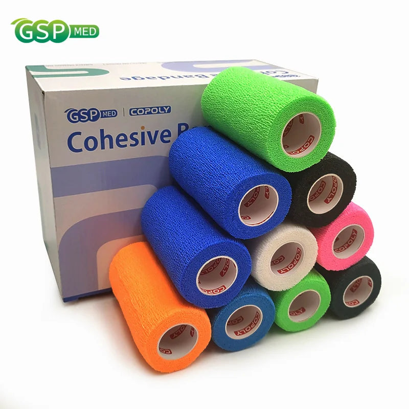 4inch Self-Adherent Cohesive Tape Wrap Adhesive Knees Bandage