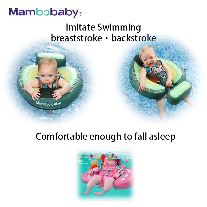 Mambobaby Baby Swimming Float With Sunshade - TotalWellnessMarketplace