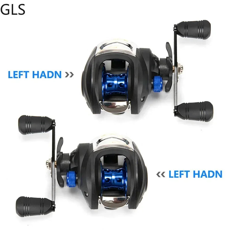 2024 GLS Metal Baitcasting Fishing Reel Left/Right Hand Fishing Coil