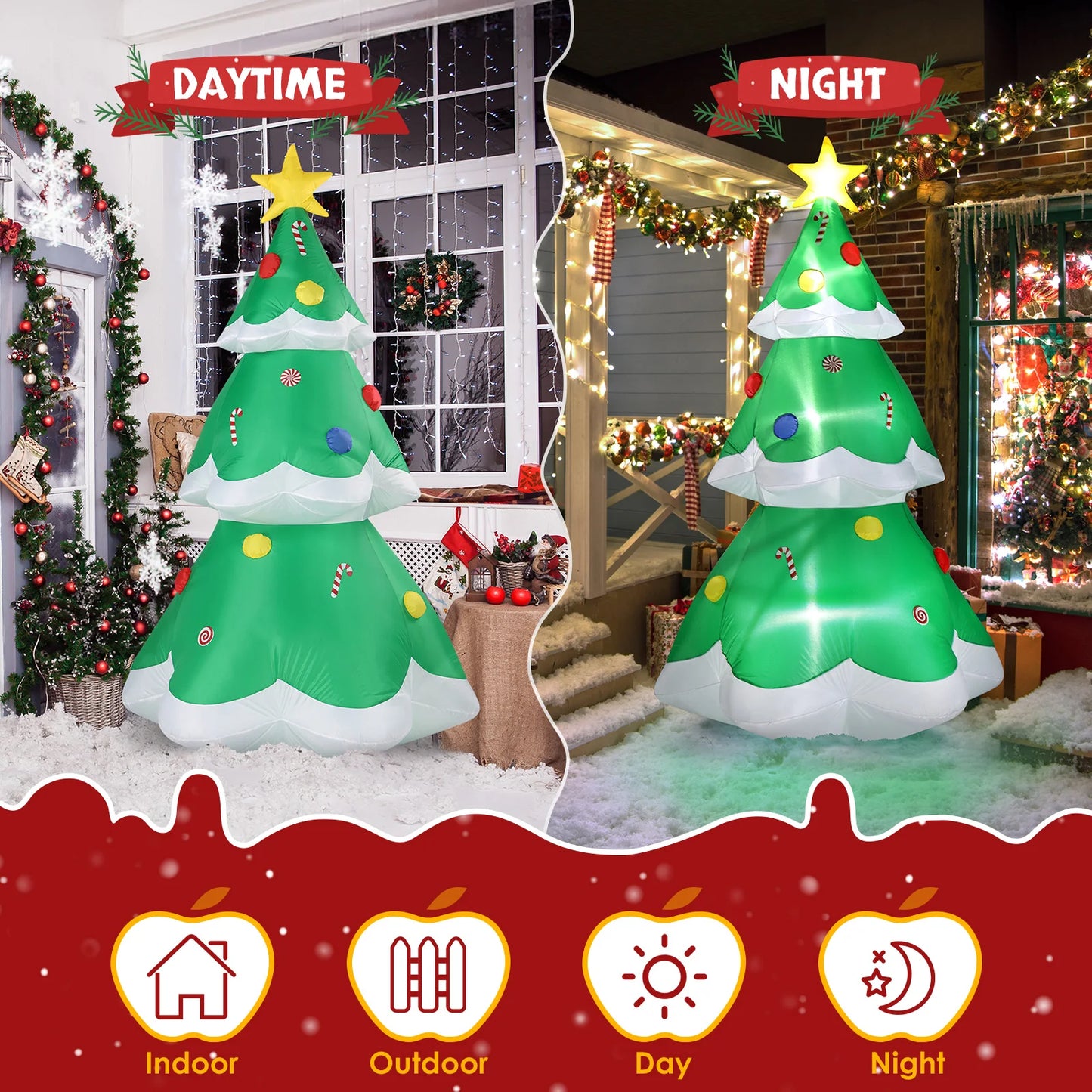 6.9 FT Lighted Christmas Inflatable Decoration