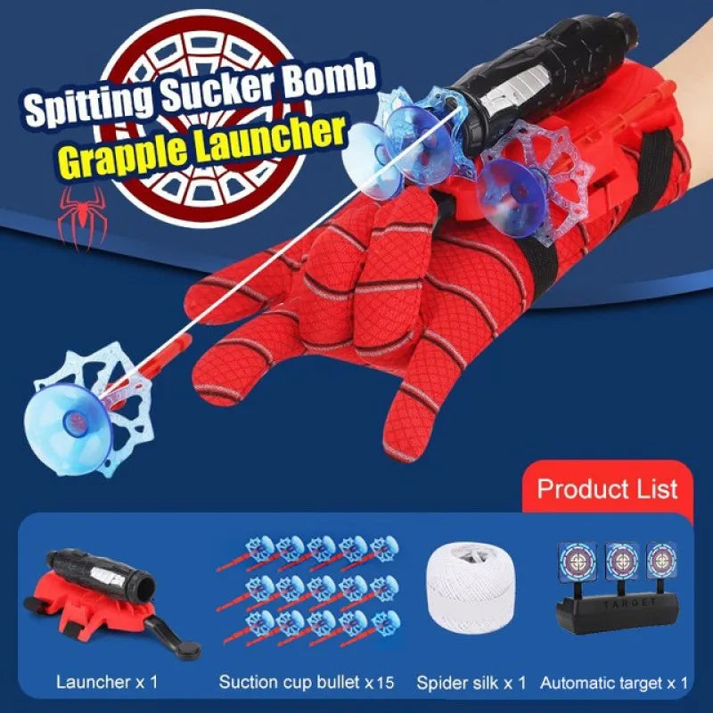 New Year Gift Movie Cosplay Launcher Spider Silk Glove Web Shooters