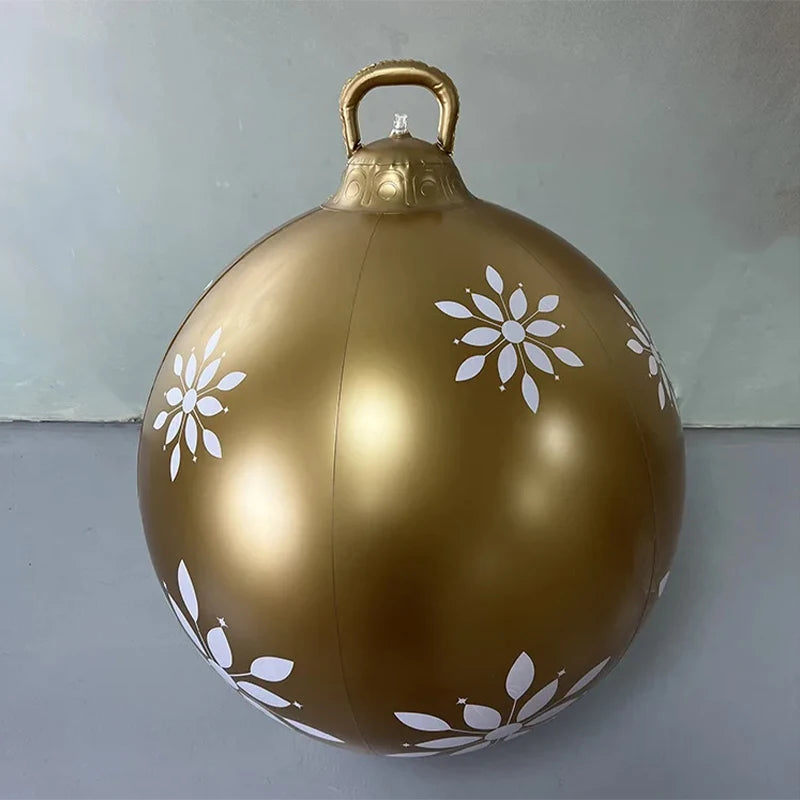 Christmas Inflatable Balloon Round PVC Large Christmas Balloon