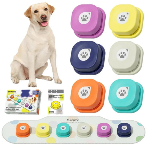 Mewoofun Voice Recording Button Pet Toys Dog Buttons for Communication Pet Training