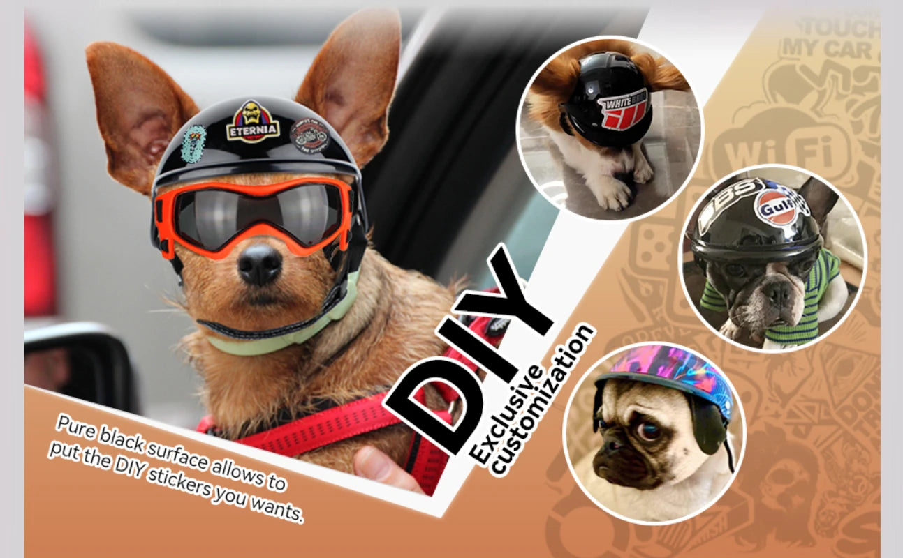 ATUBAN Dog Helmet and Sunglasses