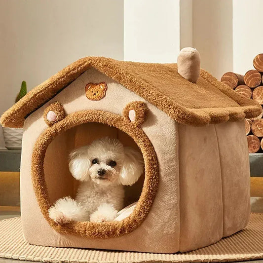 2024Foldable Pet House Removable Washable Cat/dog House