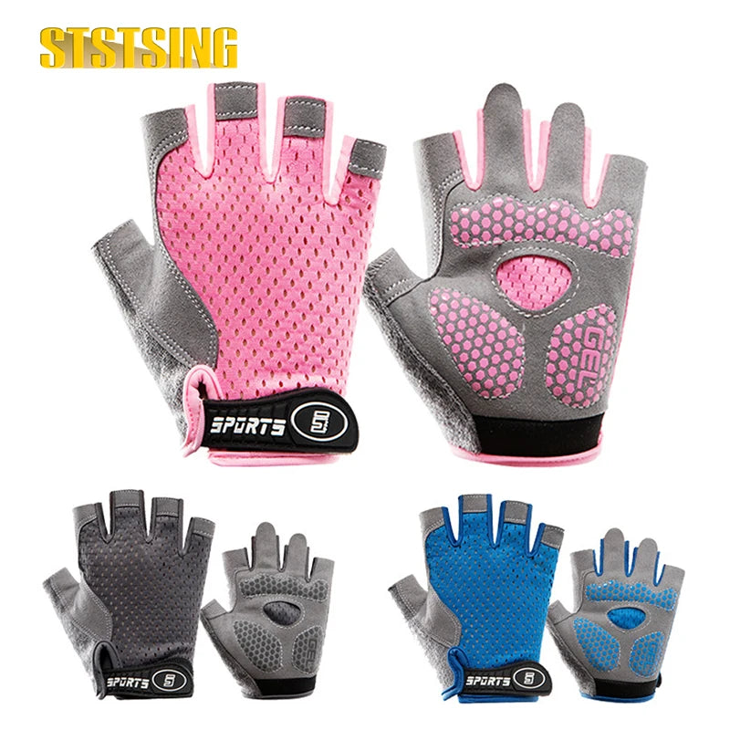 1 Pair Kids Cycling Gloves Half Finger - TotalWellnessMarketplace