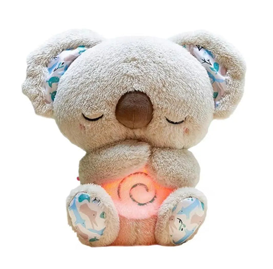 Baby Plush Doll Breathing Bear Baby Soothing Otter Toy Kids Music Sleep