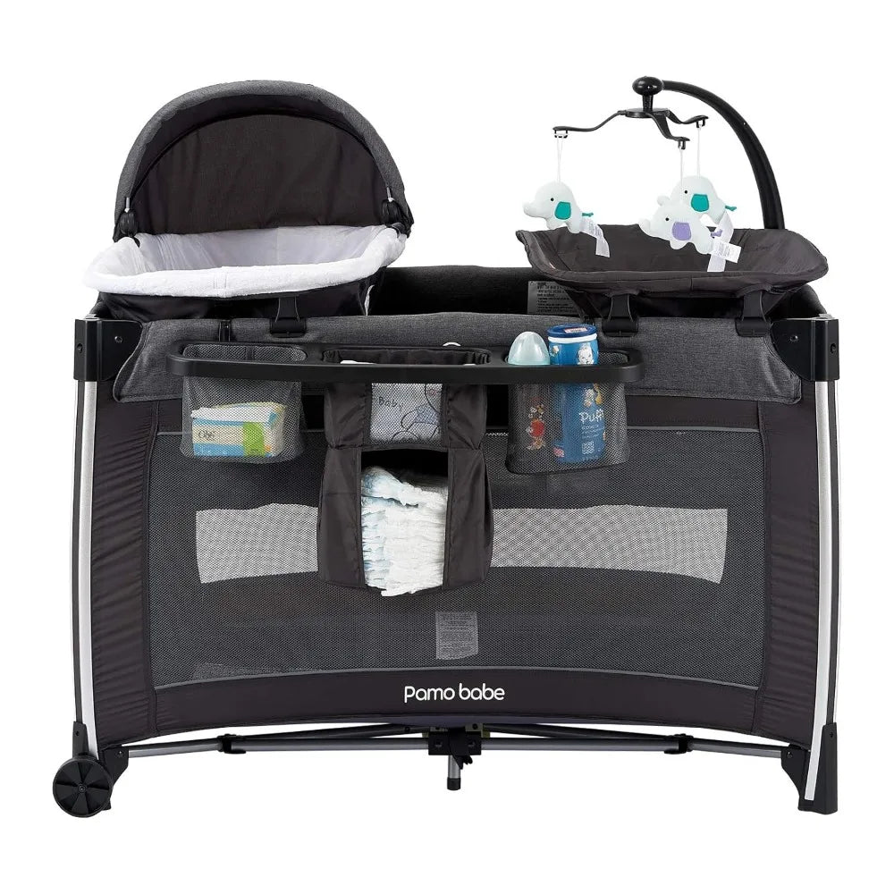 4 in 1 Portable Baby Crib Deluxe Nursery Center