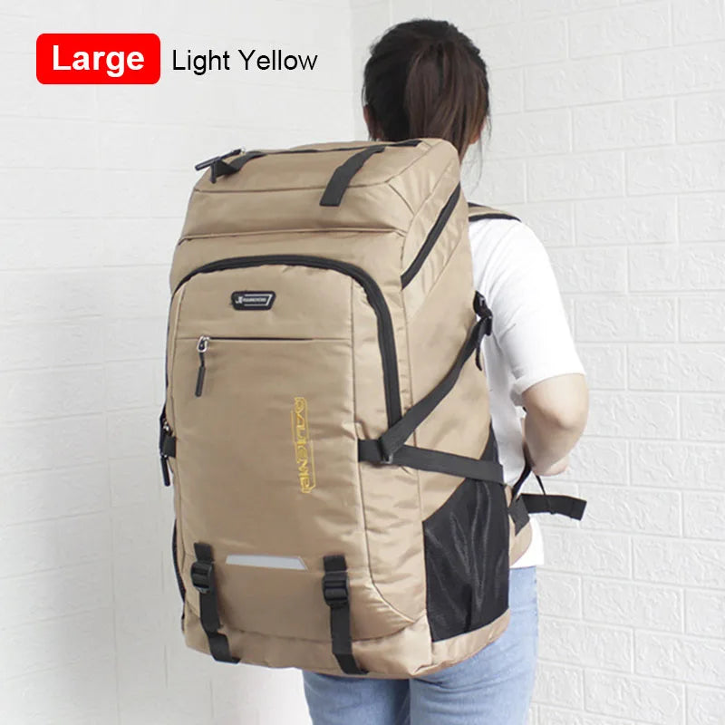 80L 50L Outdoor Backpack Men's Women's Travel Luggage Rucksack Sports Climbing Camping Hiking